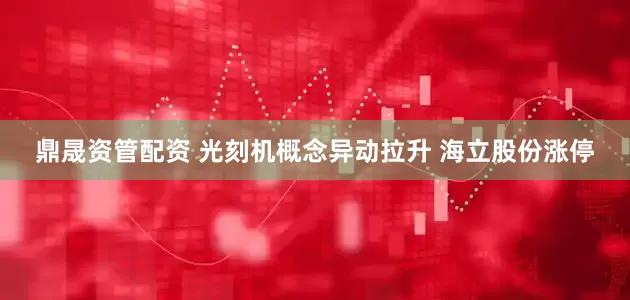 鼎晟资管配资 光刻机概念异动拉升 海立股份涨停
