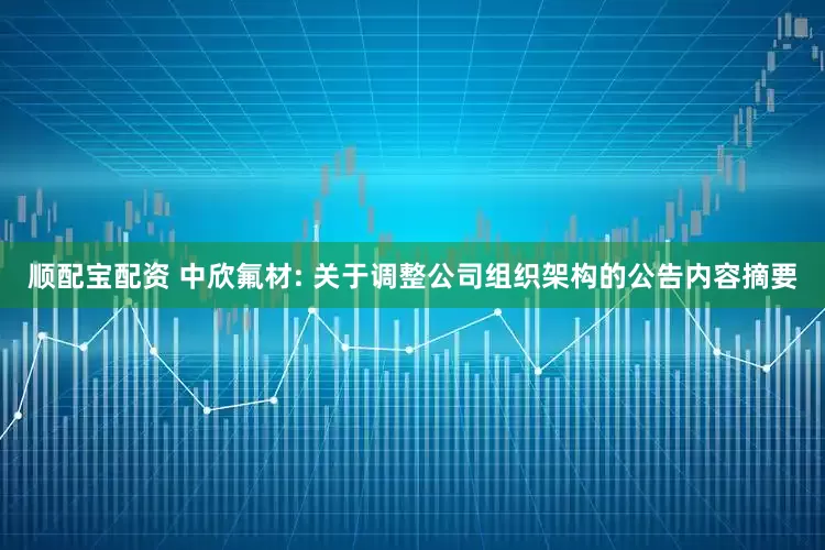 顺配宝配资 中欣氟材: 关于调整公司组织架构的公告内容摘要