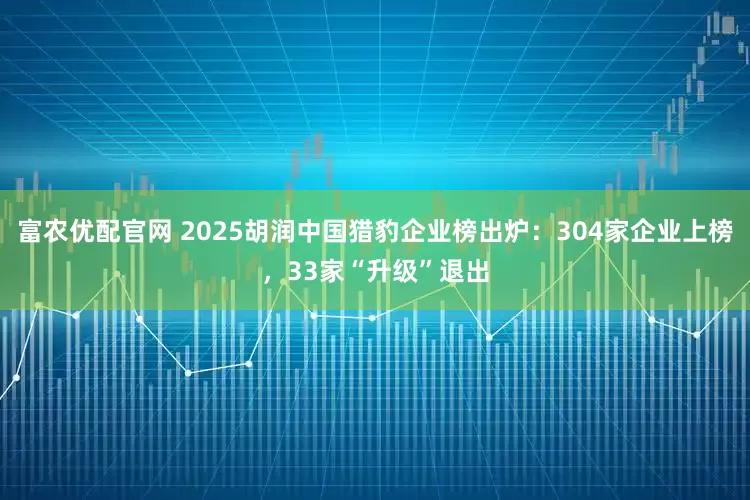 富农优配官网 2025胡润中国猎豹企业榜出炉：304家企业上榜，33家“升级”退出
